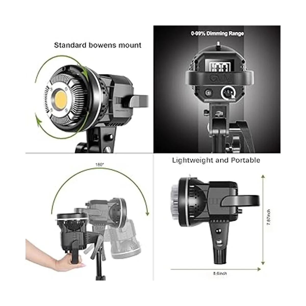 GVM Great Video Maker Kit de iluminación LED de estudio_4