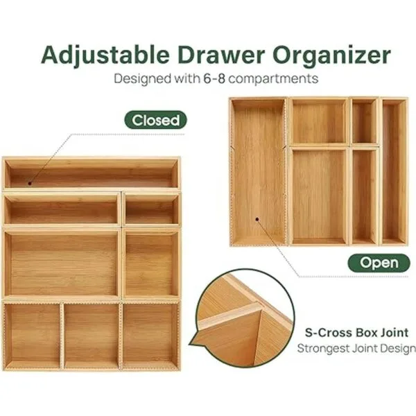 Kootek Organizador de cajones de cocina para utensilios 6_3