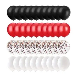 Juego de 62 globos de 12 pulgadas con confeti de color_3