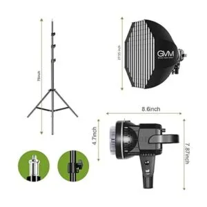 GVM Great Video Maker Kit de iluminación LED de estudio_6