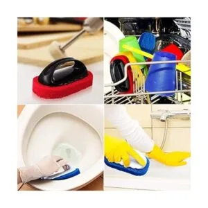 Kit de 4 paños de limpieza con mango para cepillar