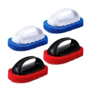 Kit de 4 paños de limpieza con mango para cepillar