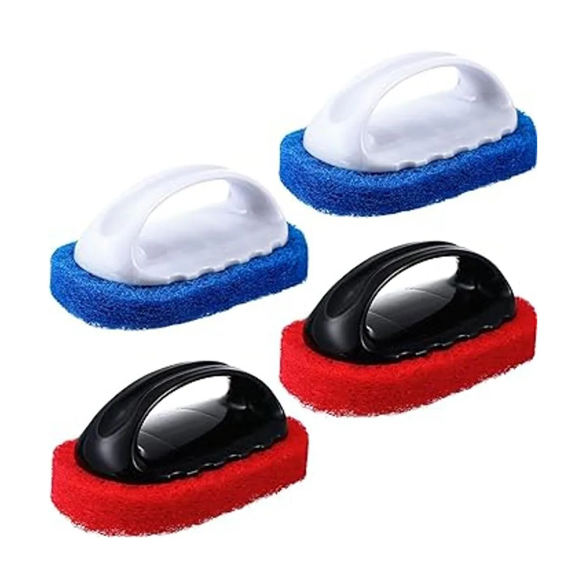 Kit de 4 paños de limpieza con mango para cepillar