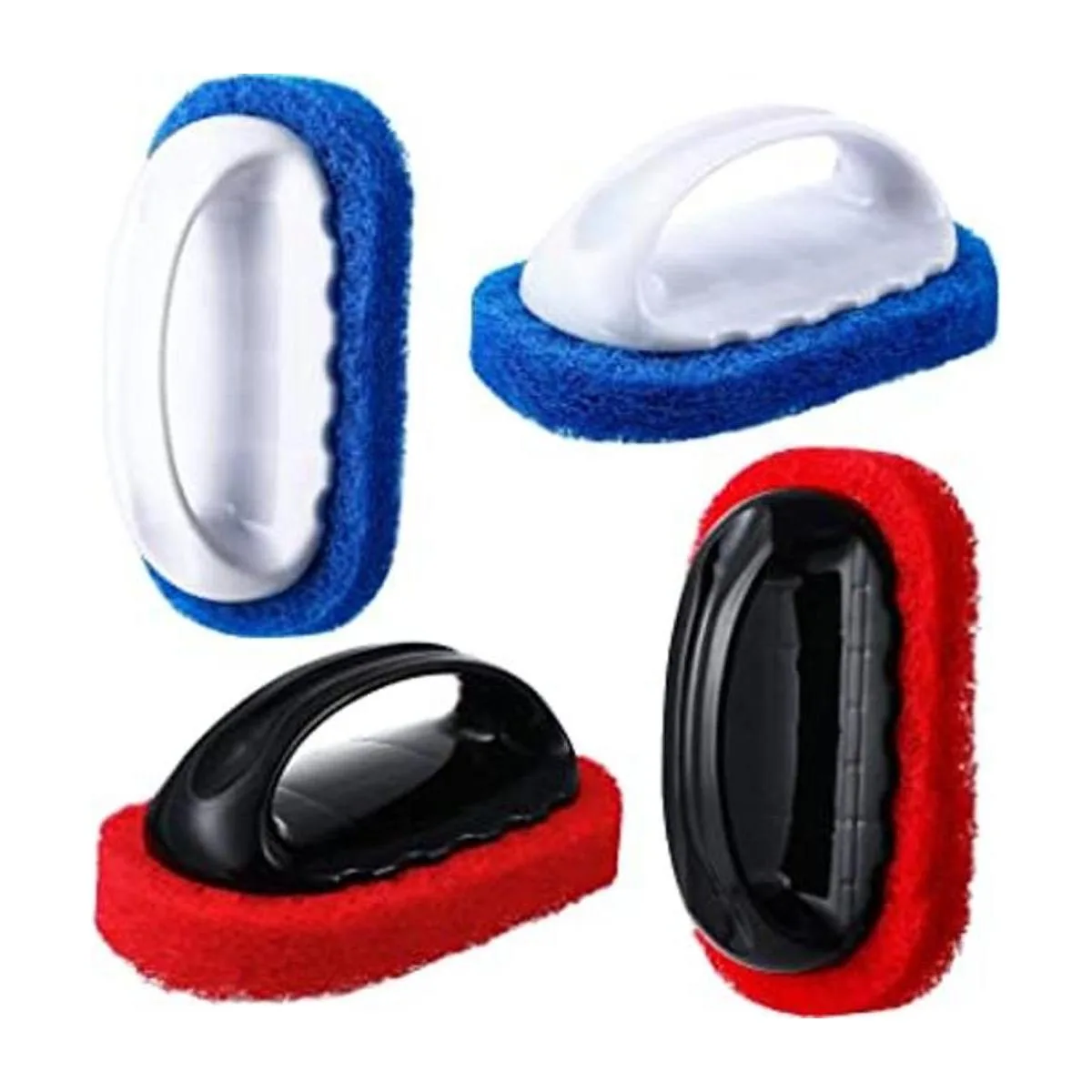 Kit de 4 paños de limpieza con mango para cepillar