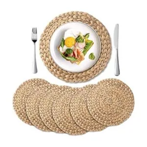 Paquete de 6 manteles individuales redondos tejidos_1