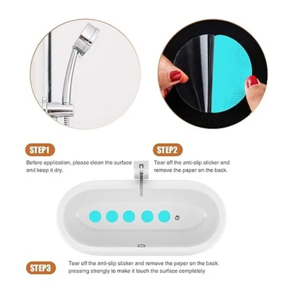 Secopad Pegatinas antideslizantes para bañera 24 piezas_5