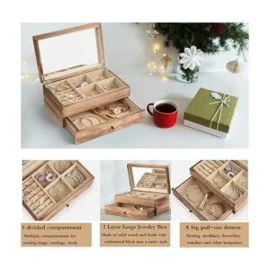 Joyero organizador para mujer caja grande de