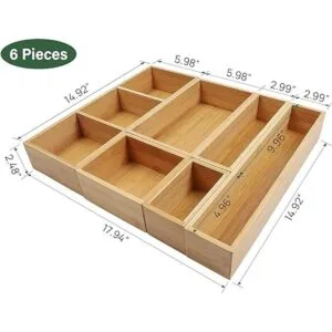Kootek Organizador de cajones de cocina para utensilios 6_2