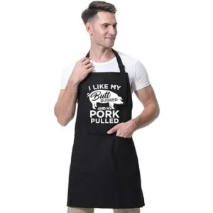 Miracu Delantales de cocina divertidos para hombres