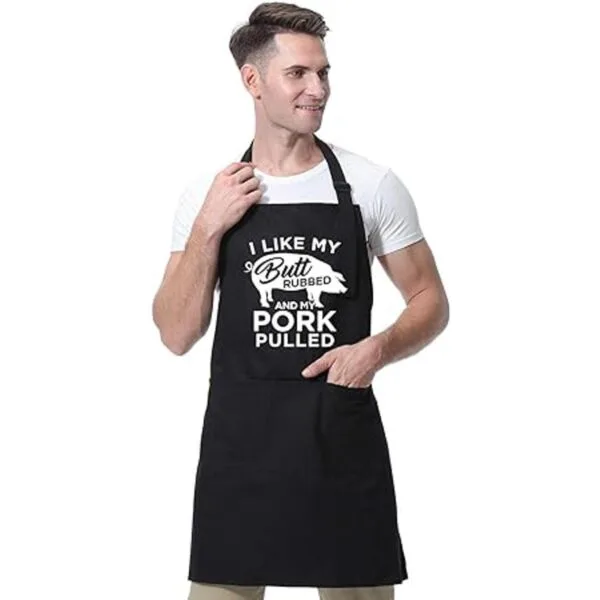 Miracu Delantales de cocina divertidos para hombres