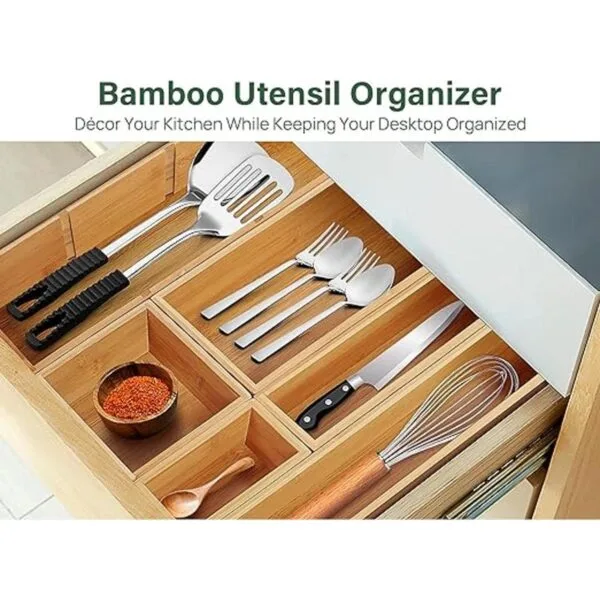 Kootek Organizador de cajones de cocina para utensilios 6_5