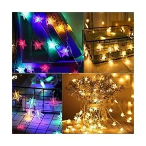 Cadena de luces de estrella que cambian de color enchufe_2