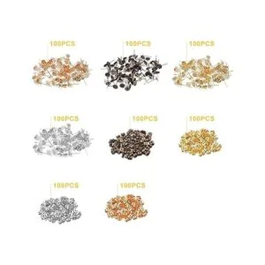 Pendientes hipoalergénicos 400 piezas de acero inoxidable_2