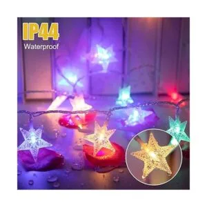 Cadena de luces de estrella que cambian de color enchufe_6