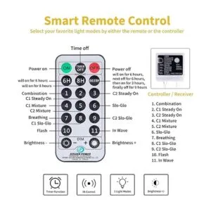 Cadena de luces de estrella que cambian de color enchufe_5