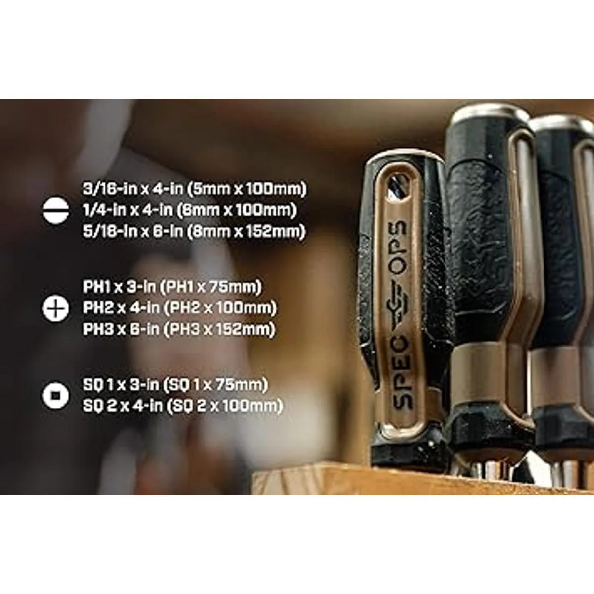 Spec Ops Tools 8Piece Screwdriver Set Phillips Slotted_6