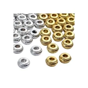 Hallazgos de joyería tibetana 100 cuentas espaciadoras_5