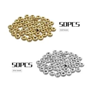 Hallazgos de joyería tibetana 100 cuentas espaciadoras_2