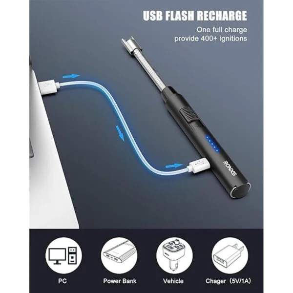 RONXS Encendedor eléctrico recargable por USB con