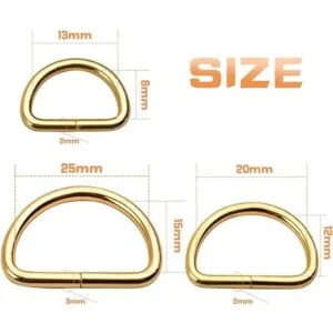 BronaGrand 100 anillos en D de metal multiusos