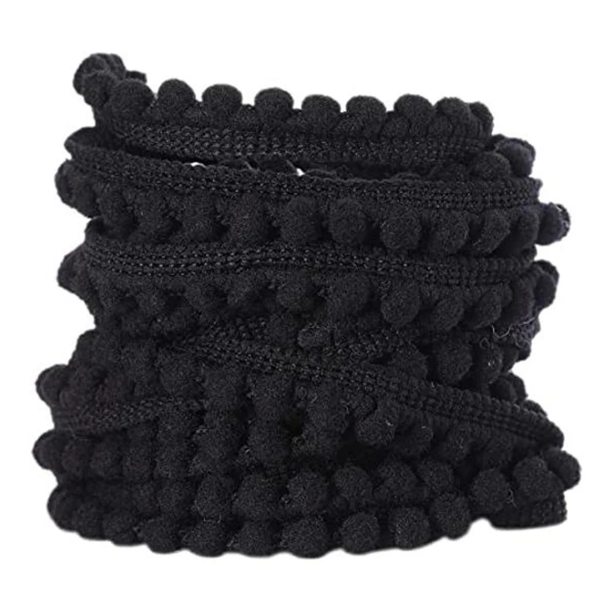 Flecos de bola con borde de pompón cinta para coser_1