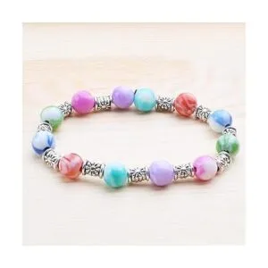 120 cuentas de plata tibetana espaciadora encantos tubo