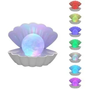 LKUA Lámpara nocturna con temática de playa 8 colores_1