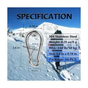 Ganchos de resorte a presión clip de metal de acero_2