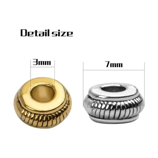 Hallazgos de joyería tibetana 100 cuentas espaciadoras_3