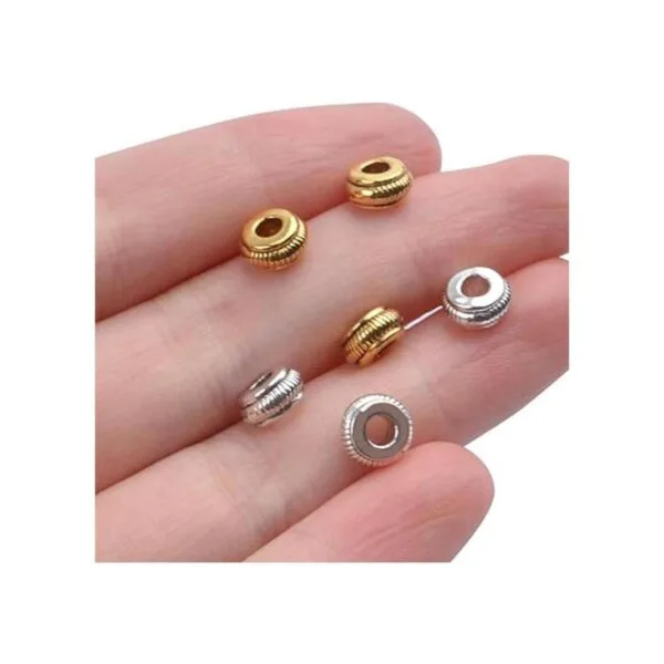 Hallazgos de joyería tibetana 100 cuentas espaciadoras_4
