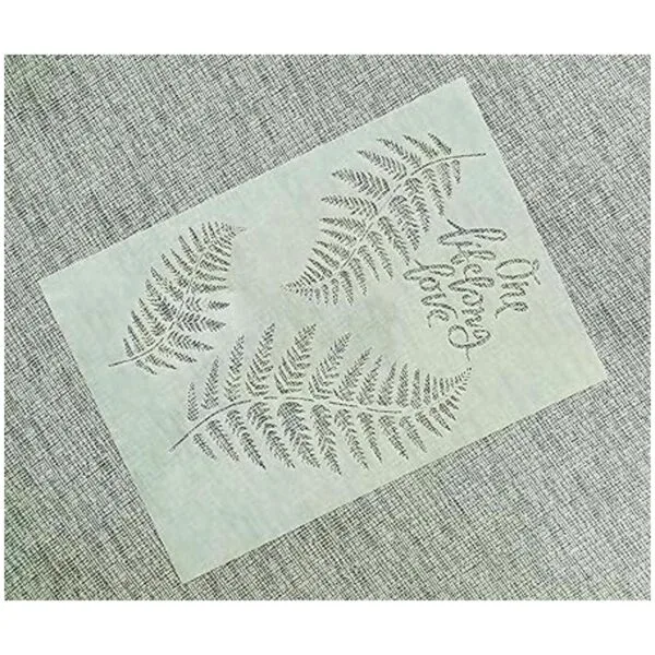 Plantilla de hojas para pintar sobre madera paredes_4