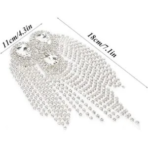 Cadena de diamantes de imitación apliques de cristal con
