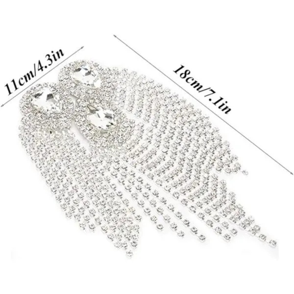 Cadena de diamantes de imitación apliques de cristal con