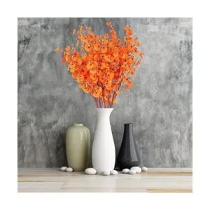 HANTAJANSS Orquídeas artificiales de seda 8 piezas de_5