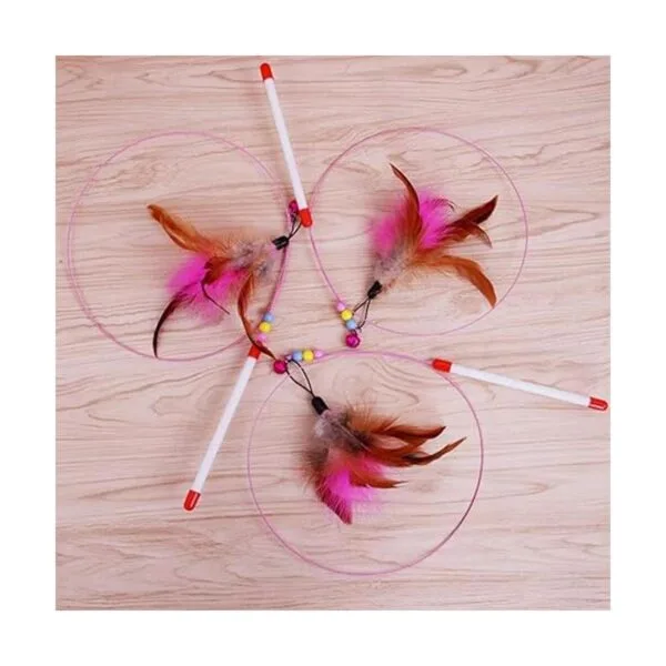 MAIYU Juguete de varita de pluma de gato paquete de 3_6