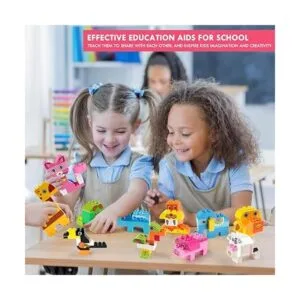 Juego de bloques de construcción de animales 122 piezas_6