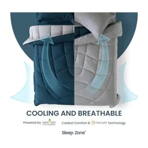 Edredón reversible fresco alternativo suave para todas_2