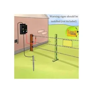 Briidea Energizador de valla eléctrica de 2 millas para_3