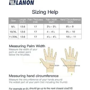 LANON 3 pares de guantes resistentes a los productos