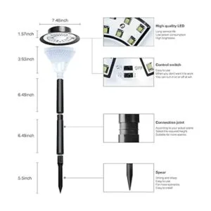 Luces solares para caminos 80 lúmenes para exteriores_4