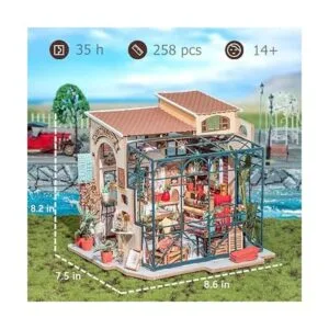 ROBOTIME Kit de casa de muñecas en miniatura para_3