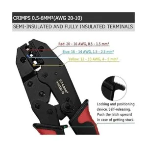Qibaok Herramienta de crimpado de alambre con trinquete_3