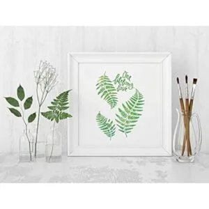 Plantilla de hojas para pintar sobre madera paredes_3