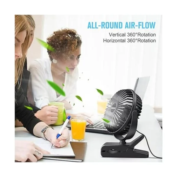 BESKAR Ventilador de clip de 6 pulgadas ventilador
