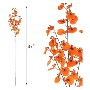 HANTAJANSS Orquídeas artificiales de seda 8 piezas de_4