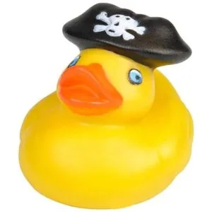 Patos de juguete de pato de goma pirata de San Patricio_3