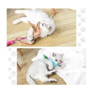 MAIYU Juguete de varita de pluma de gato paquete de 3_3