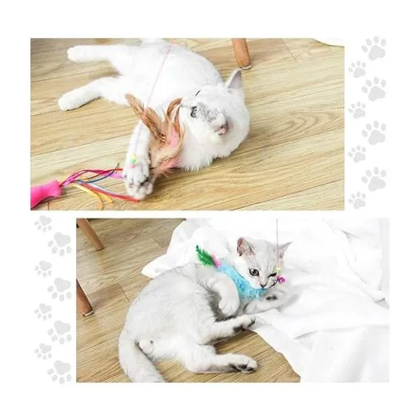 MAIYU Juguete de varita de pluma de gato paquete de 3_3