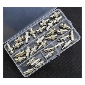 Juego de conectores BNC a RCA con 10 conectores macho BNC_2