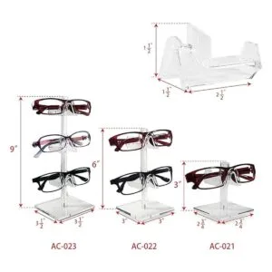 Mooca Soporte de acrílico para gafas de sol 5 unidades_5